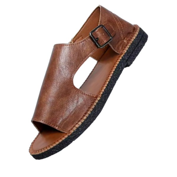 Vegan Leather Orthopedic Sandals With All Day Comfort And Non Slip Sole