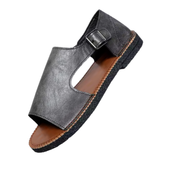 Vegan Leather Orthopedic Sandals With All Day Comfort And Non Slip Sole