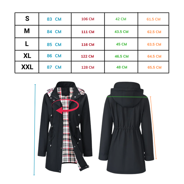 Lightweight Waterproof Trench Coat With Detachable Hood
