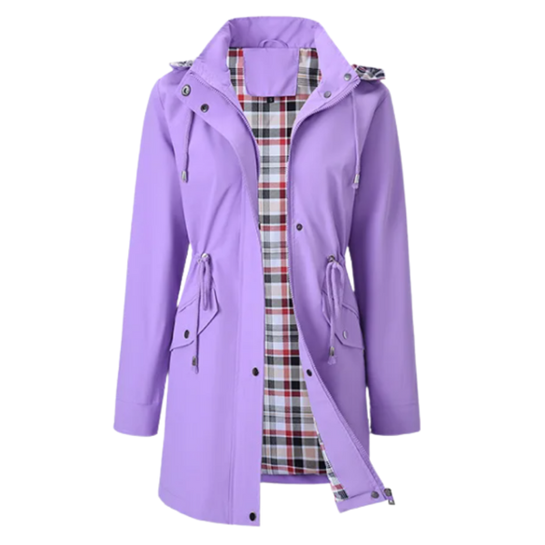 Lightweight Waterproof Trench Coat With Detachable Hood