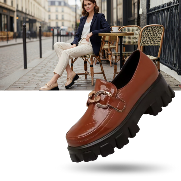 Premium Leather Loafers With Cushioned Comfort And Anti Slip Sole