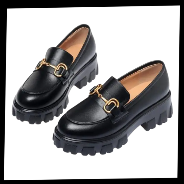 Premium Leather Loafers With Cushioned Comfort And Anti Slip Sole
