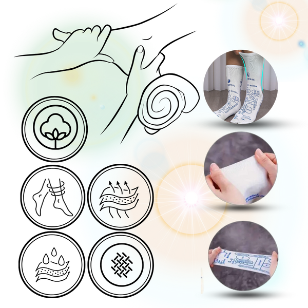 Reflexology Socks For Enhanced Circulation With Trigger Point Massage
