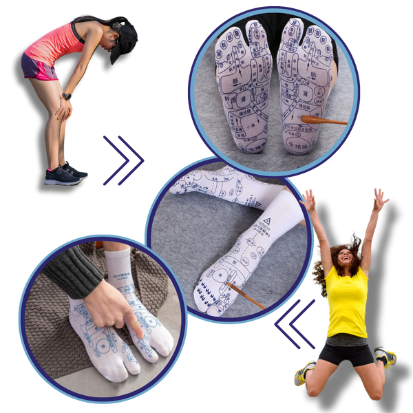 Reflexology Socks For Enhanced Circulation With Trigger Point Massage