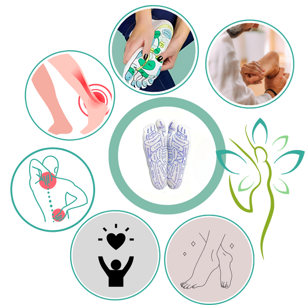 Reflexology Socks For Enhanced Circulation With Trigger Point Massage