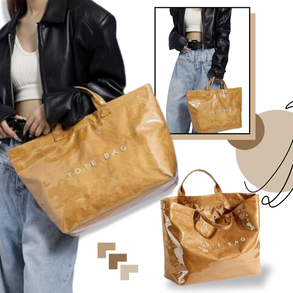 Premium Waterproof Tote Bag With Spacious Interior For Work Or Leisure
