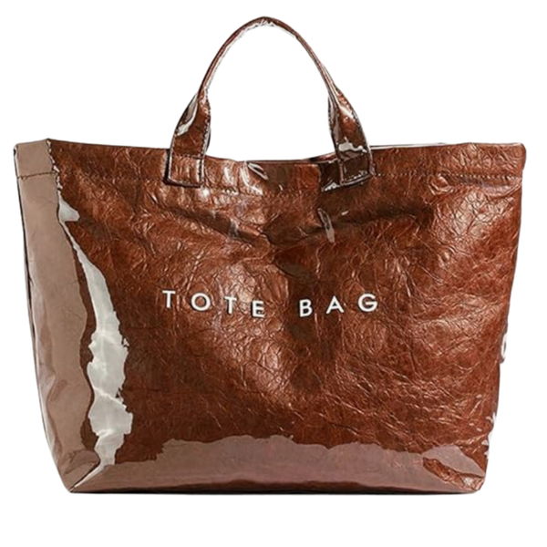 Premium Waterproof Tote Bag With Spacious Interior For Work Or Leisure