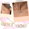 Three Stone Zircon Necklace With Timeless Shine And Free Movement
