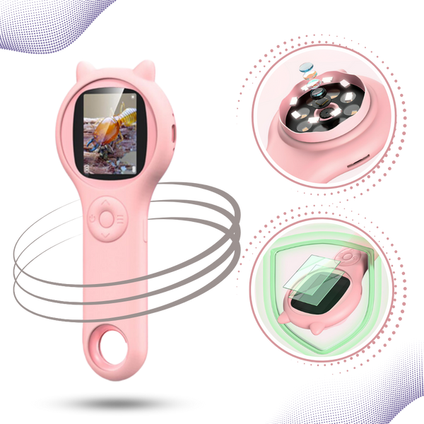 Premium Portable Microscope With 500x Magnification And Built In Camera