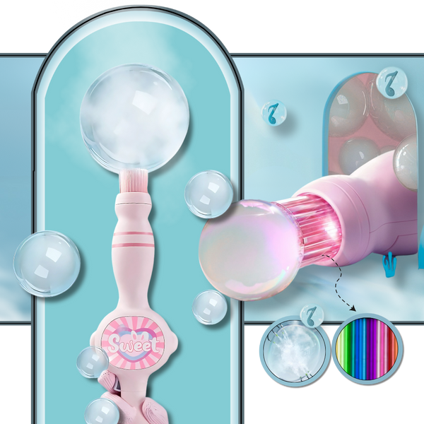 Radiant Bubble Wand For Safe Glowing Bubbles And Sensory Play