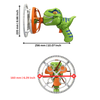 Dinosaur Bubble Machine For Kids Portable Colorful Bubbles