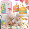 Mess Free Colorful Squeegee Art Kit With Postcards For Kids