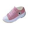 Breathable Canvas Platform Sneaker With Slip Resistant Comfort