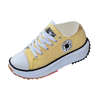 Breathable Canvas Platform Sneaker With Slip Resistant Comfort