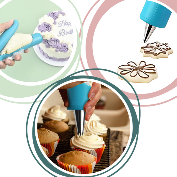 Premium Cake Decorating Kit For Effortless Mess Free Design