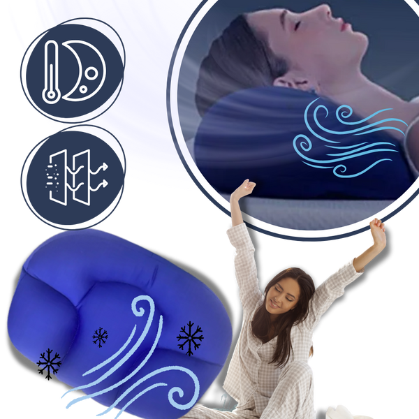 Cooling Bead Infused Cloud Pillow For Restful Sleep And Fresh Mornings