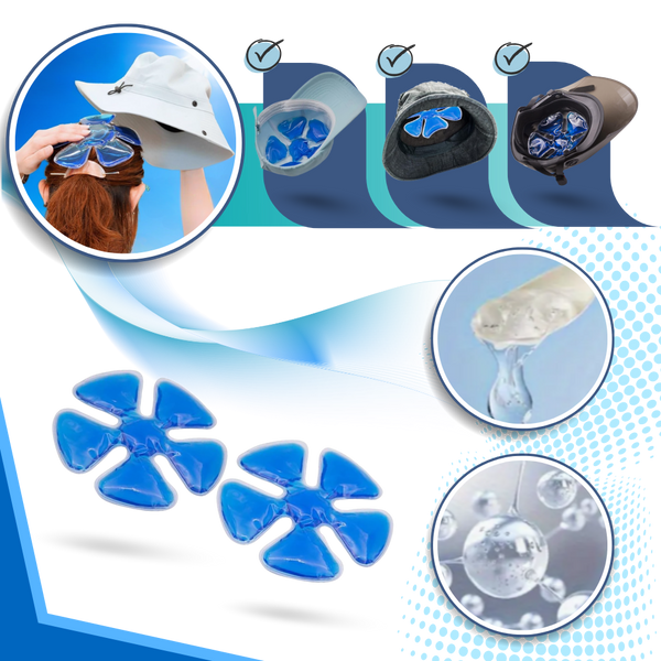 Universal Head Cooling Pad For Long Lasting Relief Under Helmets
