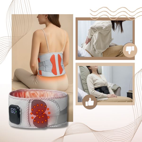 Corseted Sciatica Massager For Pain Relief With Dual Heat