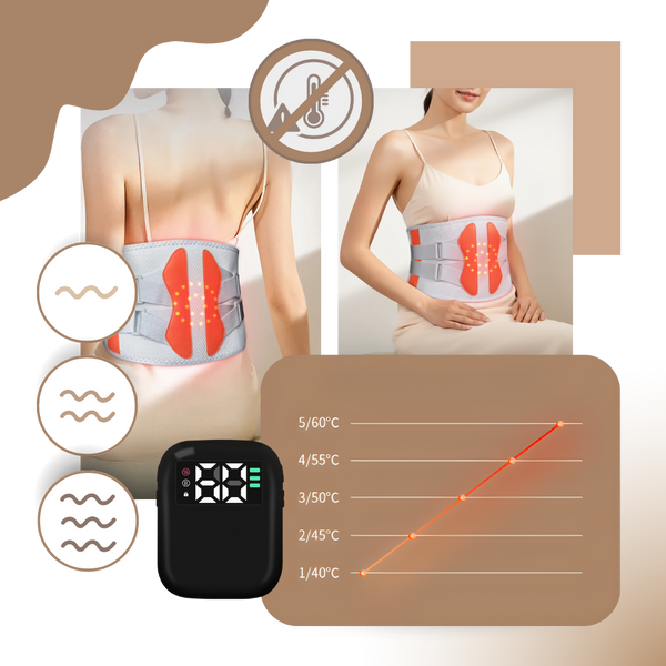 Corseted Sciatica Massager For Pain Relief With Dual Heat