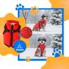 Waterproof Winter Dog Jacket With Built In Harness For Warmth