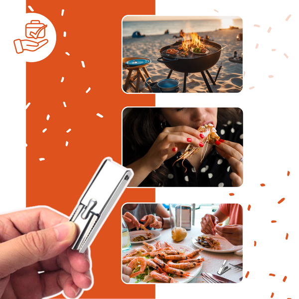 Crawfish Shelling Tool With Effortless Meat Separation And Ergonomic Grip