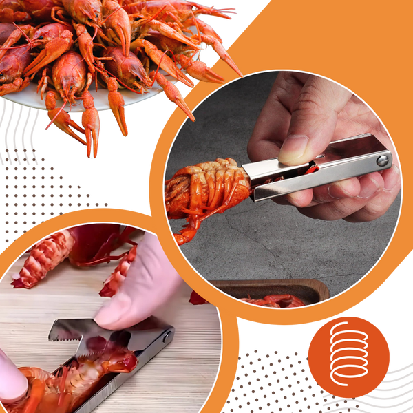 Crawfish Shelling Tool With Effortless Meat Separation And Ergonomic Grip
