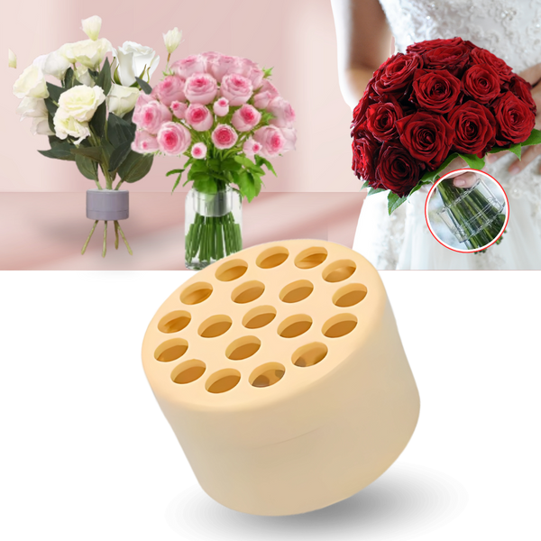 Floral Arrangement Holder With Stem Organizer For Pro Bouquets