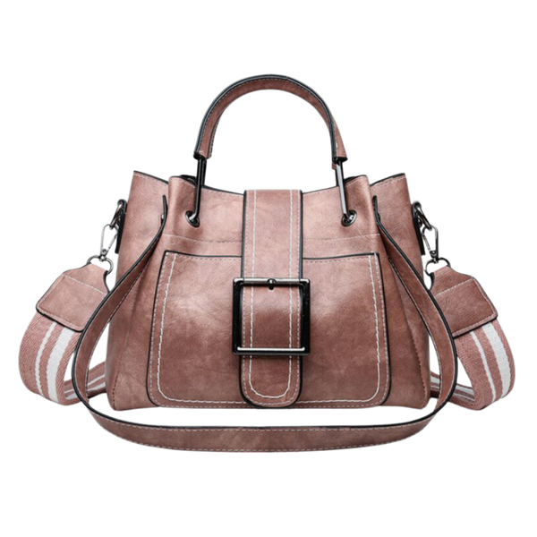 Vintage Crossbody Bag With Wide Strap And Spacious Interior
