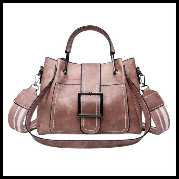 Vintage Crossbody Bag With Wide Strap And Spacious Interior