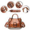 Vintage Crossbody Bag With Wide Strap And Spacious Interior
