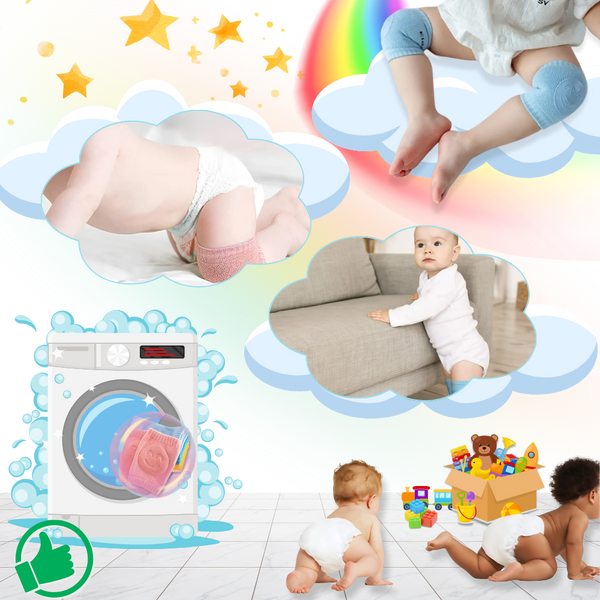 Knee Pads for Crawling Kids with Breathable Comfort and Warmth