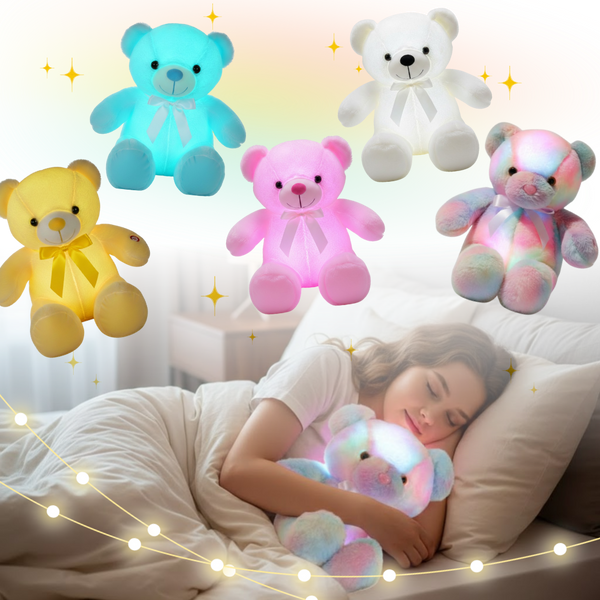 Glowing Plush Teddy For Bedtime Comfort And Soothing Relaxation