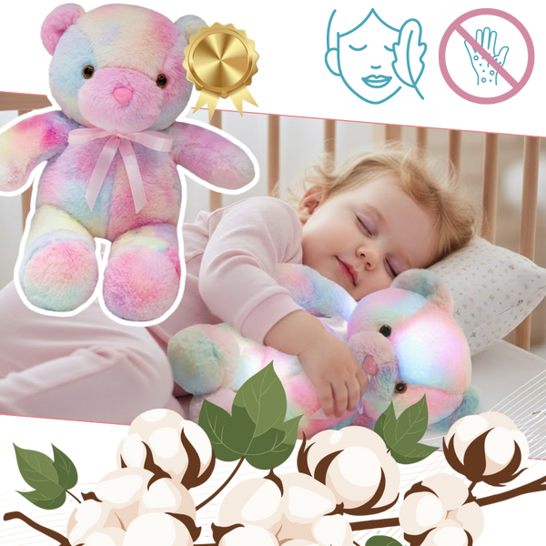 Glowing Plush Teddy For Bedtime Comfort And Soothing Relaxation
