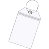 Premium Waterproof Luggage Tag With Clear Visibility And Secure Metal Loops