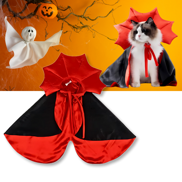 Dracula Halloween Pet Costume With Adjustable Comfort Fit