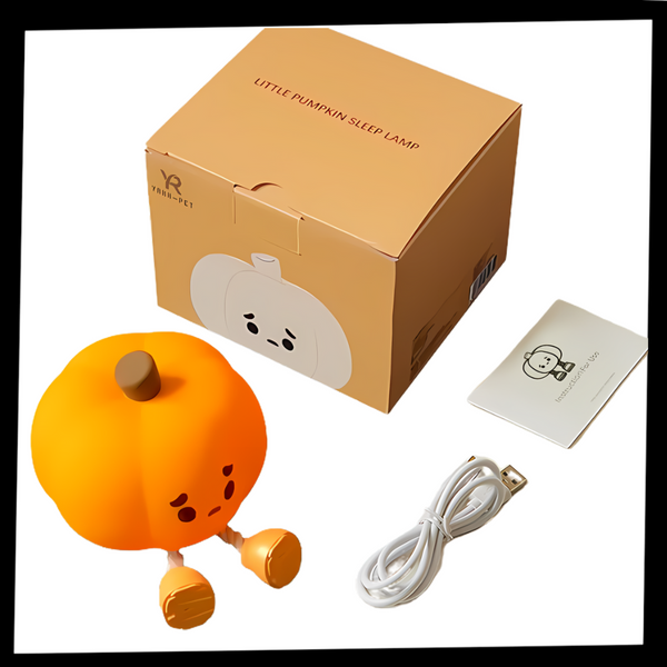 Pumpkin Night Light for Kids With Adjustable Brightness and Soft Glow