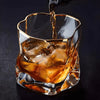 Luxury Textured Whiskey And Whisky Glasses 2 Piece Set