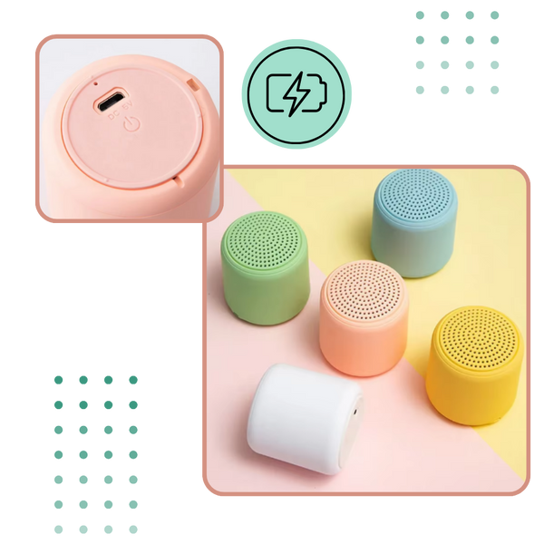 Compact Deep Bass Bluetooth Speaker With All Day Battery