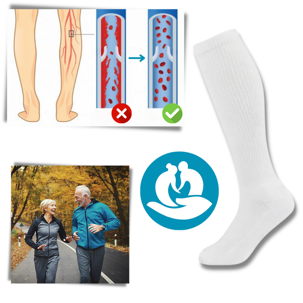 Therapeutic Bamboo Compression Socks For Diabetic Neuropathy Pain Relief