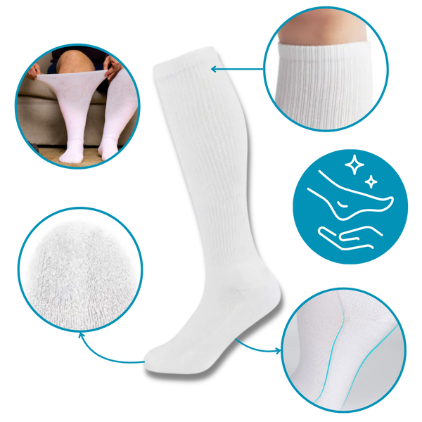 Therapeutic Bamboo Compression Socks For Diabetic Neuropathy Pain Relief