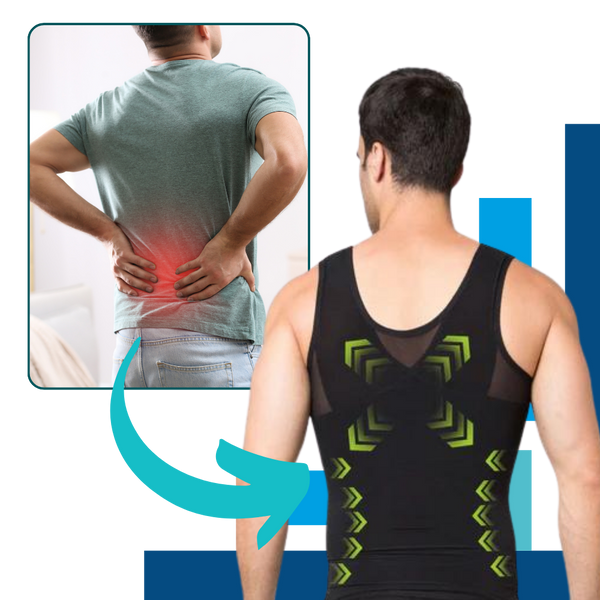 Men's Slimming Body Shaper With Posture Support Discreet Fit