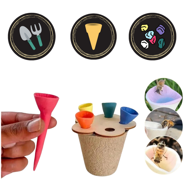 Stylish Bee Cup For Easy Hydration Of Pollinators Long Lasting
