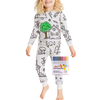 Interactive Colorable Pajama Set For Kids With Reusable Ink Patterns