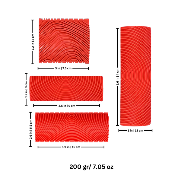 Premium Dual Rubber Wood Grain Tool Delivers Realistic Grain Finishes
