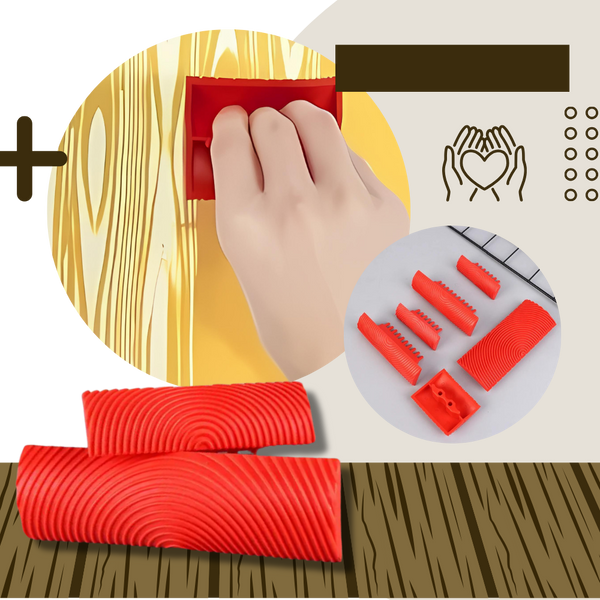 Premium Dual Rubber Wood Grain Tool Delivers Realistic Grain Finishes