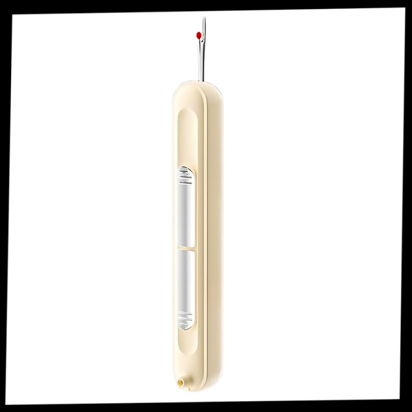 Compact Dual Function Sewing Tool For Precise Threading And Seam Removal