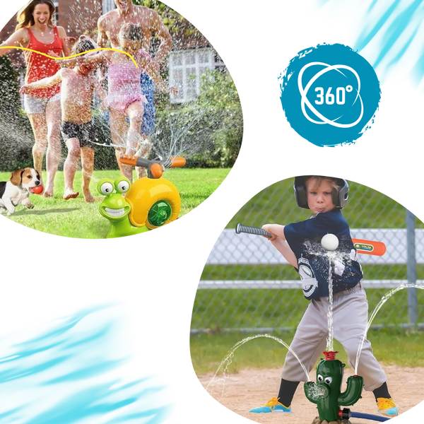2-In-1 Water Baseball Trainer and Sprinkler for Coordinated Backyard Fun