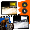Ultra Bright Dual Color Motorcycle Headlamp For All Weather Visibility