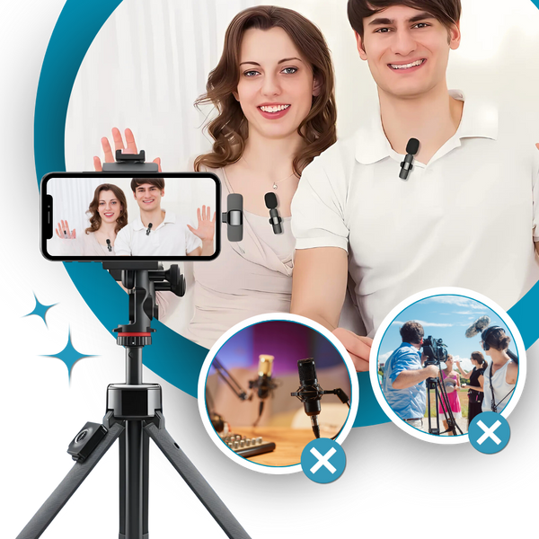 Premium Omnidirectional Microphone With Noise Cancellation For Clear Audio