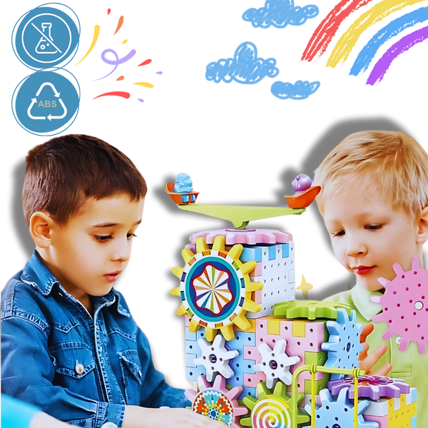 Educational Gear Building Blocks for STEM Skills and Creativity